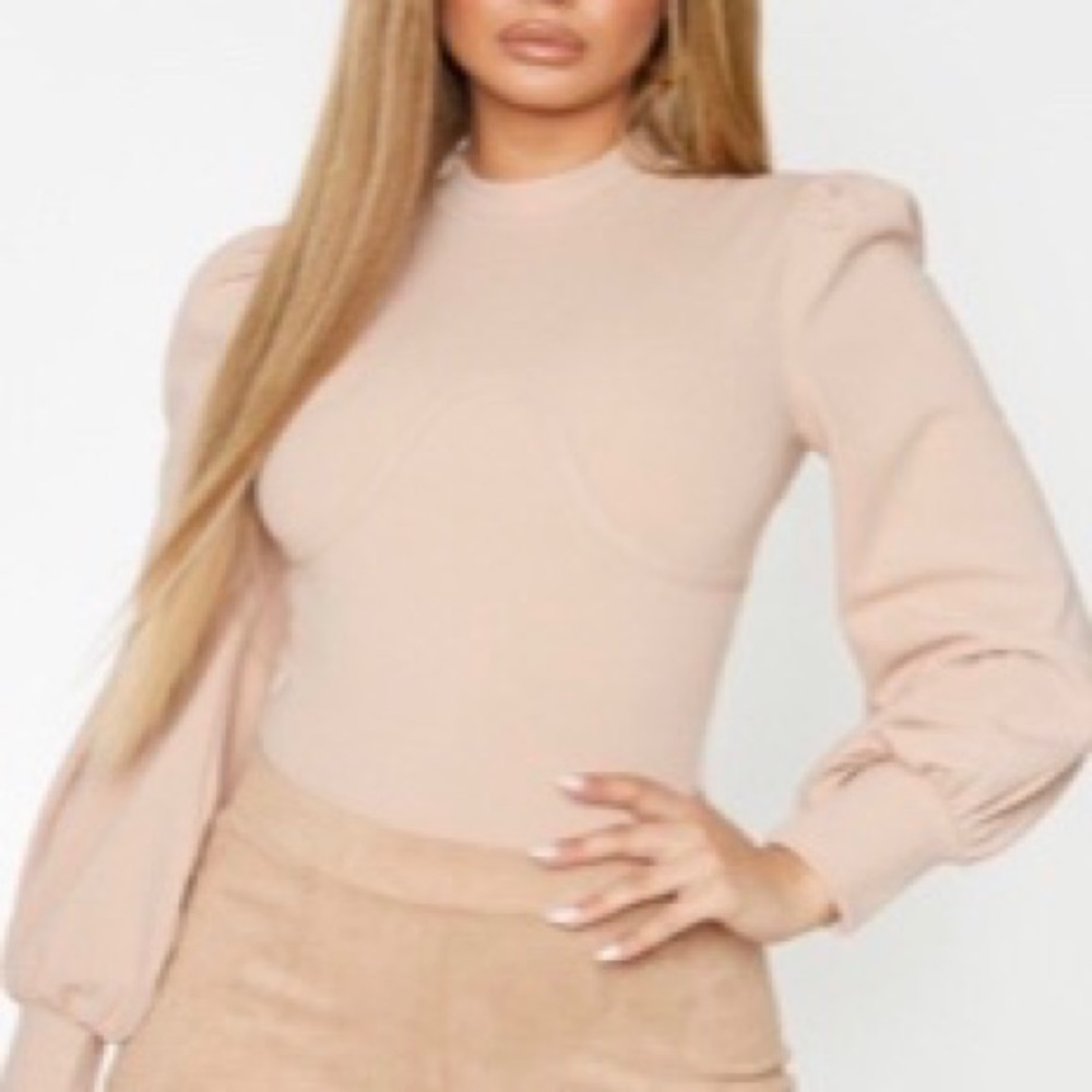 PrettyLittleThing Underbust BalloonSleeve Bodysuit